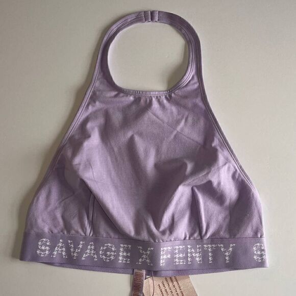 NWT Savage X Fenty Rihanna Brand Lavender Unlined Halter Top Bra Size X-Large - Picture 1 of 4